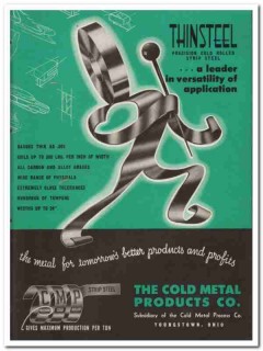 Cold Metal Products Company 1945 vintage catalog strip steel Thinsteel Cold Metal Products Company 1945 vintage catalog strip steel Thinsteel