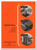 Haynes Stellite Company 1945 vintage metal catalog alloys Haynes Stellite Company 1945 vintage metal catalog alloys