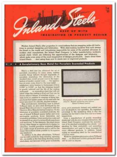 Inland Steel Company 1945 vintage metal catalog porcelain enameled Inland Steel Company 1945 vintage metal catalog porcelain enameled
