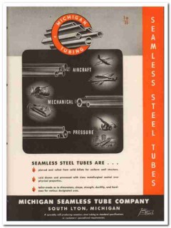 Michigan Seamless Tube Company 1945 vintage metal catalog cold drawn Michigan Seamless Tube Company 1945 vintage metal catalog cold drawn