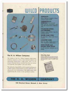 H A Wilson Company 1945 vintage metal catalog wilco products H A Wilson Company 1945 vintage metal catalog wilco products