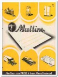 Mullins Mfg Corp 1945 vintage metal catalog stampings deep-drawn Mullins Mfg Corp 1945 vintage metal catalog stampings deep-drawn