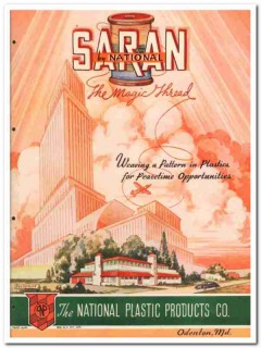 National Plastic Products Company 1945 vintage catalog Saran thread