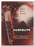 Haskelite Mfg Corp 1945 vintage wood catalog metals plastics combines