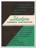 Skydyne Inc 1945 vintage wood catalog sandwich construction aircraft Skydyne Inc 1945 vintage wood catalog sandwich construction aircraft