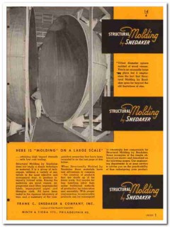 Frank C Snedaker Company 1945 vintage wood catalog structural molding Frank C Snedaker Company 1945 vintage wood catalog structural molding