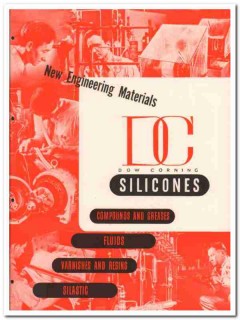 Dow Corning Corp 1945 vintage catalog Silicones compounds greases Dow Corning Corp 1945 vintage catalog Silicones compounds greases