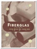 Owens-Corning Fiberglas Corp 1945 vintage catalog wool textile mat Owens-Corning Fiberglas Corp 1945 vintage catalog wool textile mat