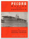 Pecora Paint Company 1945 vintage catalog marine products compounds Pecora Paint Company 1945 vintage catalog marine products compounds