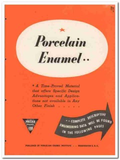 Porcelain Enamel Institute Inc 1945 vintage catalog Porcelain Enamel Institute Inc 1945 vintage catalog