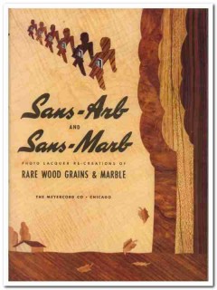 Meyercord Company 1945 vintage paint catalog Sans-Arb Sans-Marb grains Meyercord Company 1945 vintage paint catalog Sans-Arb Sans-Marb grains