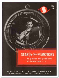 Star Electric Motor Company 1945 vintage catalog