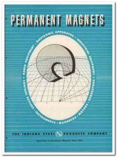 Indiana Steel Products Company 1945 vintage electrical catalog magnets