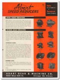 Abart Gear Machine Company 1945 vintage industrial catalog reducers