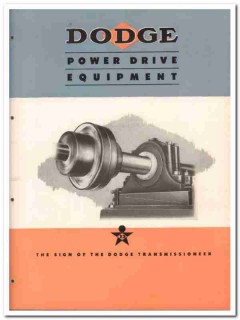 Dodge Mfg Corp 1945 vintage industrial catalog power drive equipment