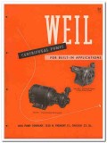 Weil Pump Company 1945 vintage industrial catalog centrifugal Weil Pump Company 1945 vintage industrial catalog centrifugal
