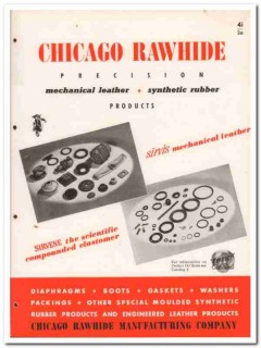 Chicago Rawhide Mfg Company 1945 vintage industrial catalog leather Chicago Rawhide Mfg Company 1945 vintage industrial catalog leather