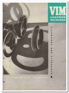 E F Houghton Company 1945 vintage industrial catalog leather packing