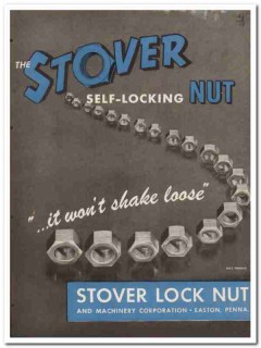 Stover Lock Nut Machinery Corp 1945 vintage industrial catalog Stover Lock Nut Machinery Corp 1945 vintage industrial catalog