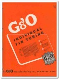 G O Mfg Company 1945 vintage industrial catalog individual fin tubing G O Mfg Company 1945 vintage industrial catalog individual fin tubing