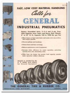 General Tire Rubber Company 1945 vintage industrial catalog pneumatics General Tire Rubber Company 1945 vintage industrial catalog pneumatics