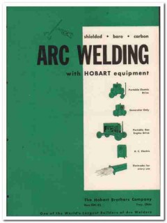 Hobart Brothers Company 1945 vintage metal catalog arc welding Hobart Brothers Company 1945 vintage metal catalog arc welding