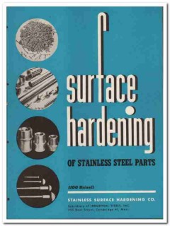 Stainless Surface Hardening Company 1945 vintage metal catalog steel Stainless Surface Hardening Company 1945 vintage metal catalog steel