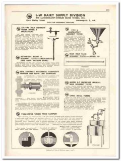 Langsenkamp-Wheeler Brass Works Inc 1956 vintage dairy catalog tester