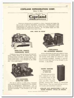 Copeland Refrigeration Corp 1956 vintage dairy catalog Copeland Refrigeration Corp 1956 vintage dairy catalog