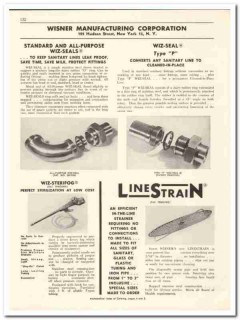 Wisner Mfg Corp 1956 vintage dairy catalog wiz-seal sanitary line