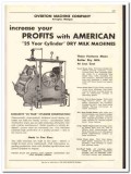 Overton Machine Company 1956 vintage dairy catalog dry milk cylinder