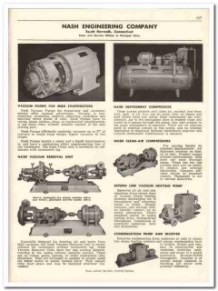 Nash Engineering Company 1956 vintage dairy catalog pumps compressors Nash Engineering Company 1956 vintage dairy catalog pumps compressors