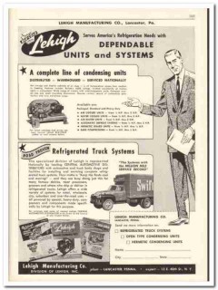 Lehigh Mfg Company 1956 vintage dairy catalog refrigeration condensing