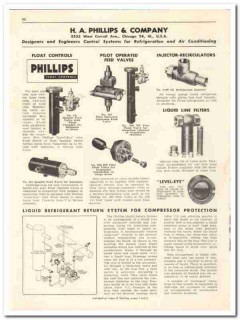 H A Phillips Company 1956 vintage dairy catalog float controls valves