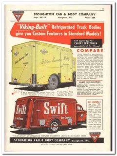 Stoughton Cab Body Company 1956 vintage dairy catalog truck bodies