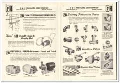 G H Products Corp 1956 vintage dairy catalog pumps holding tube