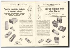 Marathon Corp 1956 vintage dairy catalog cheese packaging