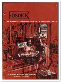 Fosdick Machine Tool Company 1965 vintage industrial catalog borers