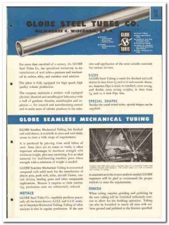 Globe Steel Tubes Company 1946 vintage metal catalog carbon stainless Globe Steel Tubes Company 1946 vintage metal catalog carbon stainless