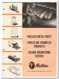 Mullins Mfg Corp 1946 vintage metal catalog porcelain enameled design Mullins Mfg Corp 1946 vintage metal catalog porcelain enameled design