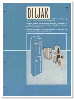 Oiljak Mfg Company 1946 vintage metal catalog products design assemble Oiljak Mfg Company 1946 vintage metal catalog products design assemble