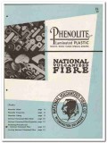 National Vulcanized Fibre Company 1946 vintage plastic catalog sheets
