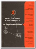 Interchemical Corp 1946 vintage paint catalog finishes polymerin