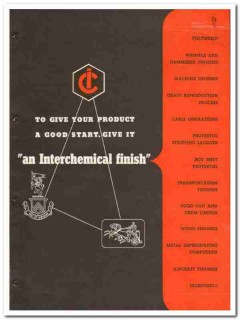 Interchemical Corp 1946 vintage paint catalog finishes polymerin Interchemical Corp 1946 vintage paint catalog finishes polymerin