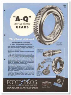 Foote Bros Gear Machine Corp 1946 vintage industrial catalog couplings