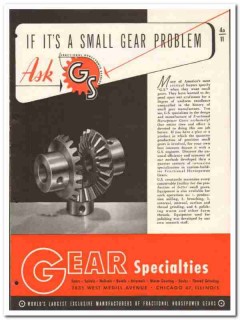 Gear Specialties Inc 1946 vintage industrial catalog spurs spirals