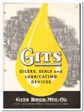 Gits Bros Mfg Company 1946 vintage industrial catalog oilers seals oil