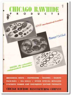Chicago Rawhide Mfg Company 1946 vintage industrial catalog leather Chicago Rawhide Mfg Company 1946 vintage industrial catalog leather
