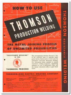 Thomson-Gibb Electric Welding Company 1946 vintage industrial catalog Thomson-Gibb Electric Welding Company 1946 vintage industrial catalog