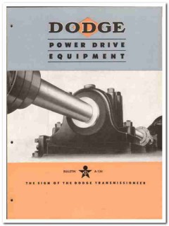Dodge Mfg Corp 1946 vintage industrial catalog power drive equipment